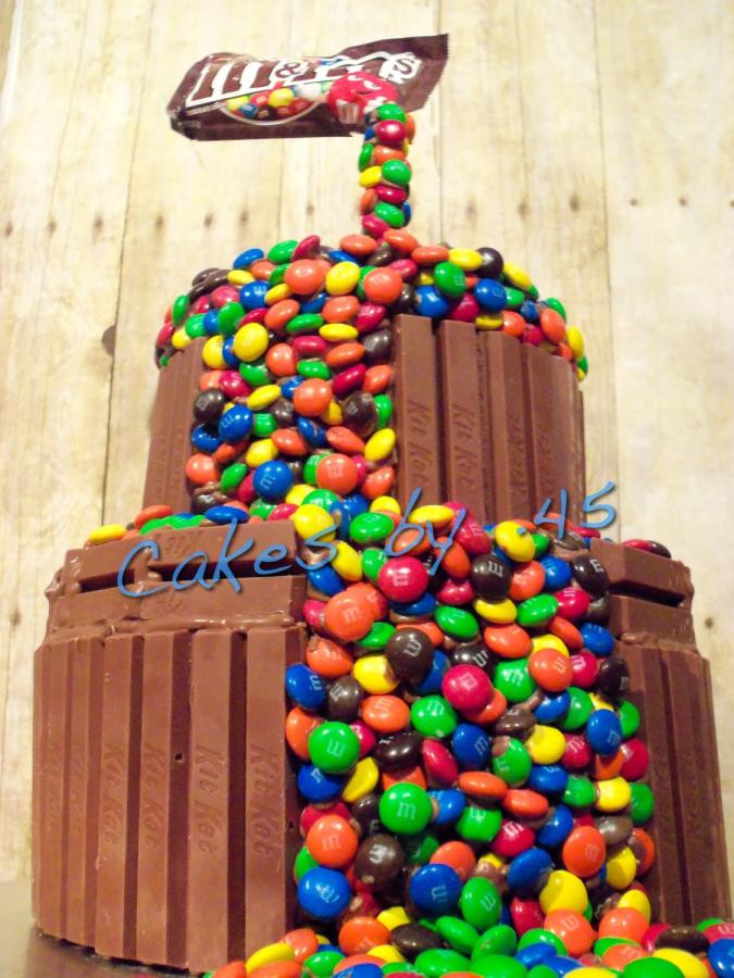 M.A.C Birthday Cake
 Gravity defying M&M Vanilla Birthday Cake Cake by Cakes