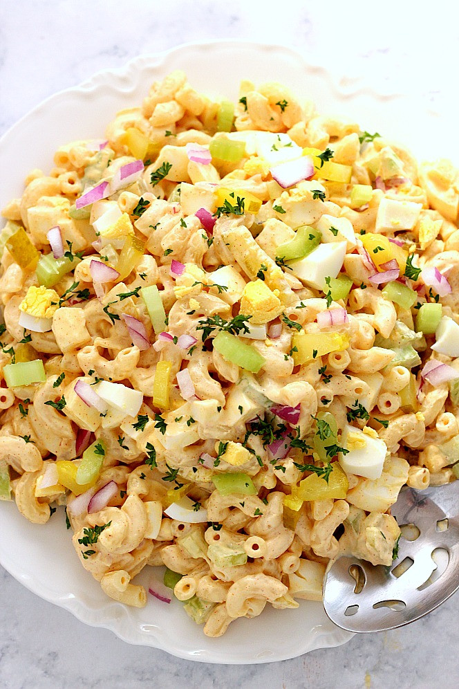 Macaroni Salad With Eggs
 Deviled Egg Macaroni Salad Recipe Crunchy Creamy Sweet