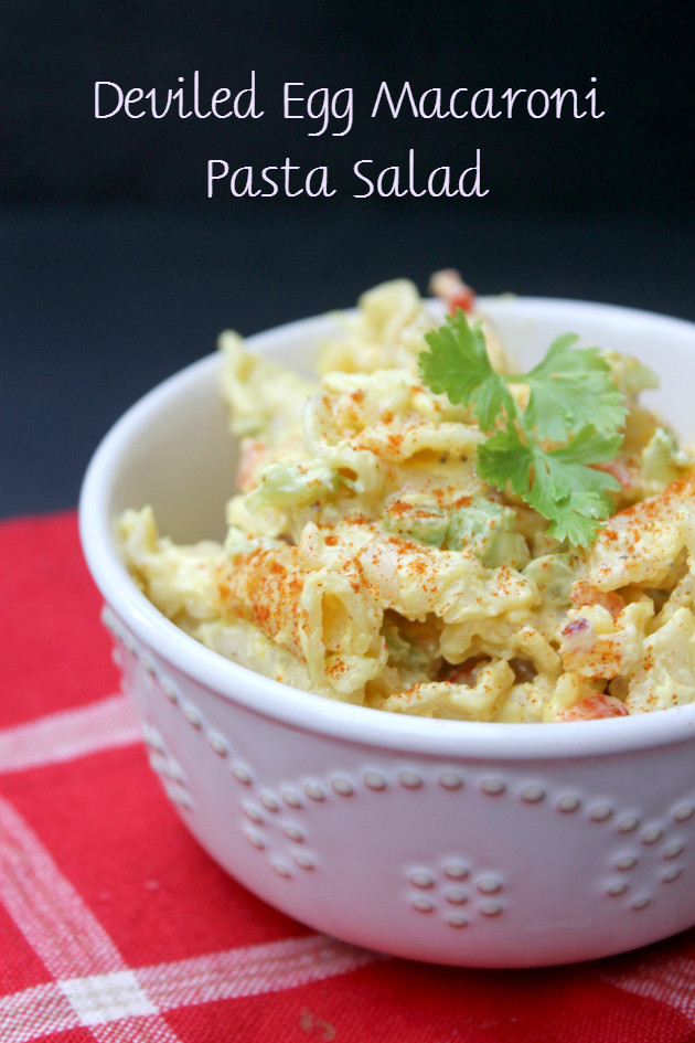 Macaroni Salad With Eggs
 Deviled Egg Macaroni Pasta Salad Recipe