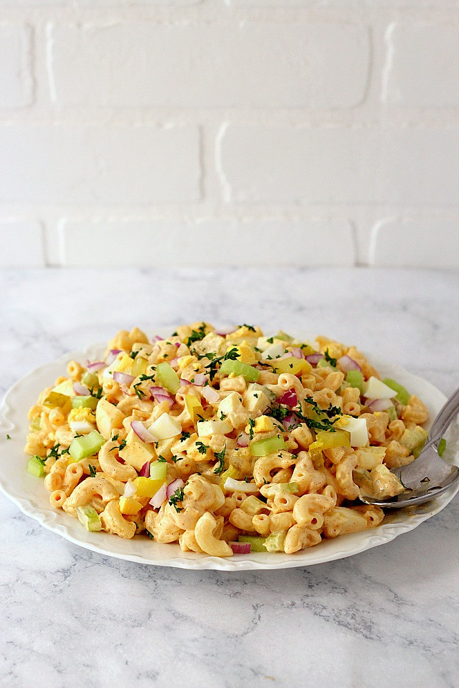 Macaroni Salad With Eggs
 Deviled Egg Macaroni Salad Recipe Crunchy Creamy Sweet