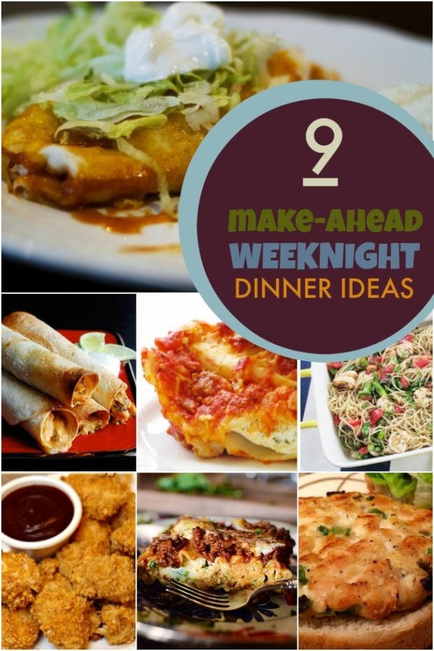 Make Ahead Dinner
 9 Make Ahead Weeknight Dinner Ideas