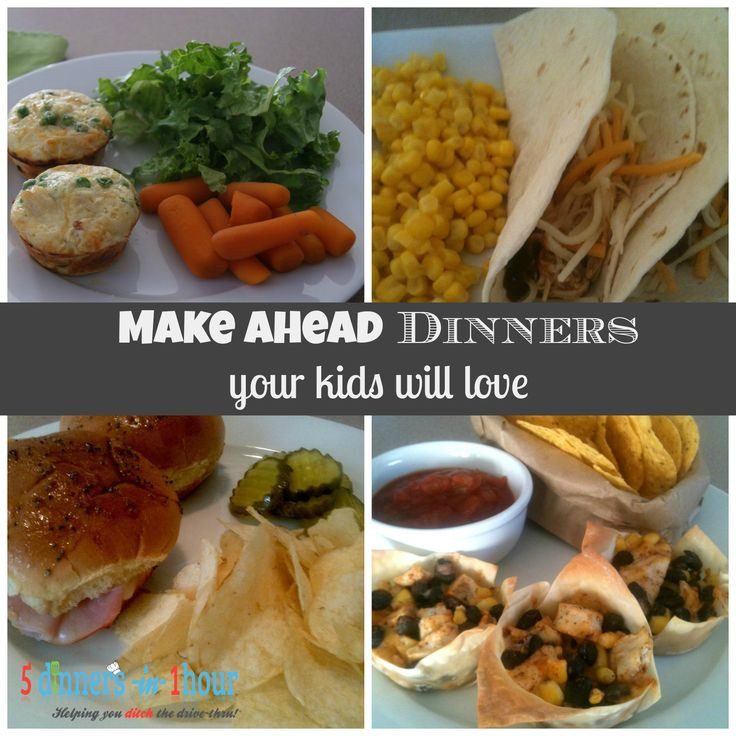 Make Ahead Dinners
 kid friendly make ahead dinner ideas ReCipEs