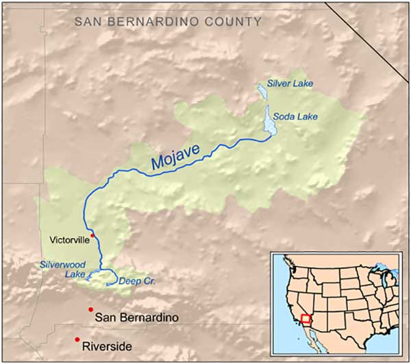 Map Of Mojave Dessert
 Victorville CA DesertUSA