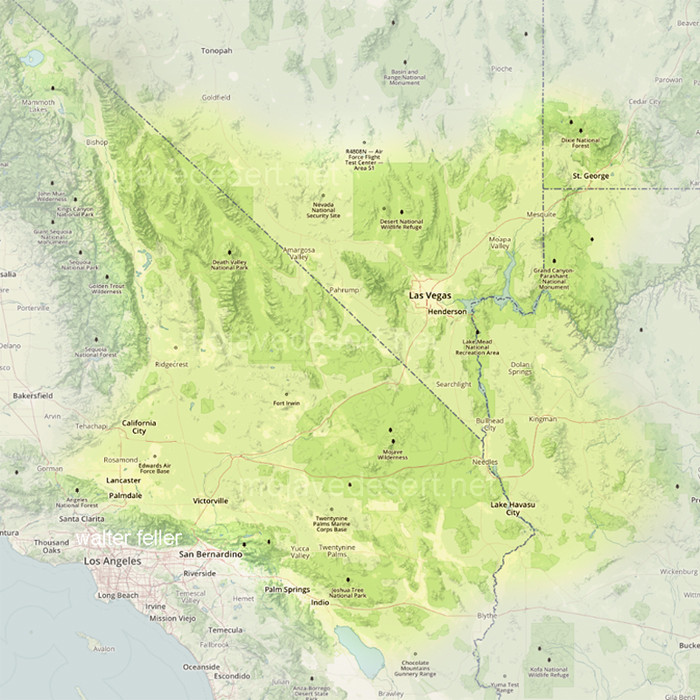 Map Of Mojave Dessert
 What and Where is the Mojave Desert
