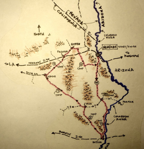 Map Of Mojave Dessert
 A Short Bicycle Tour in the Mojave Desert Cycling West