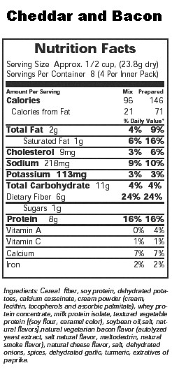 Mashed Potato Calories
 instant mashed potatoes nutrition