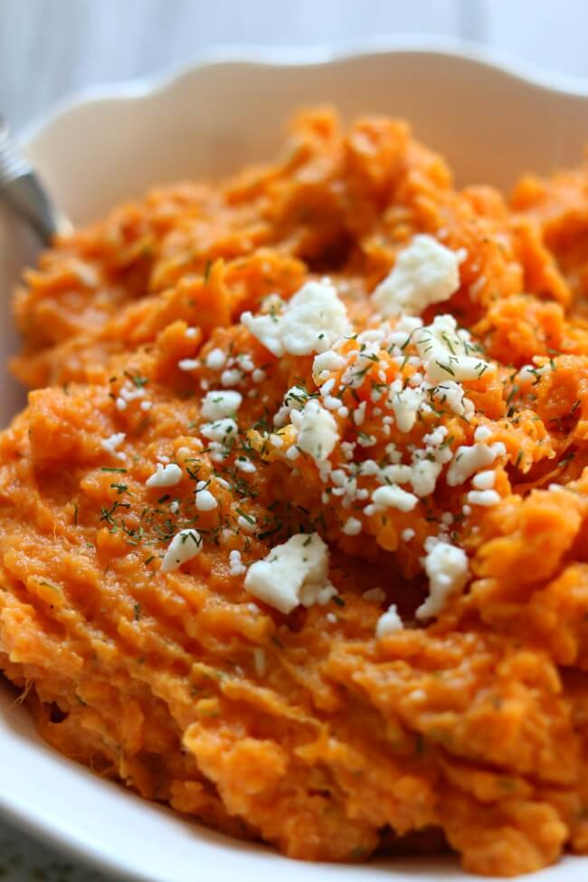 Mashed Sweet Potatoes Instant Pot
 Instant Pot Feta Dill Sweet Potato Mash 365 Days of Slow