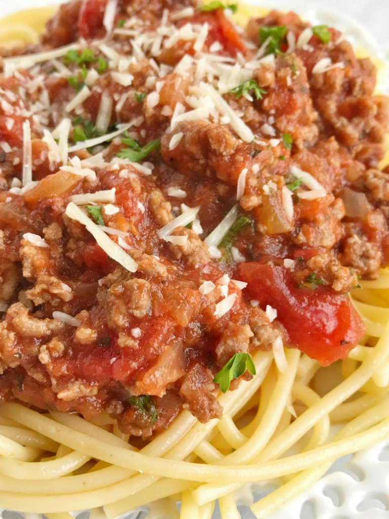 Meat Sauce For Spaghetti
 Homemade Spaghetti Meat Sauce To her as Family