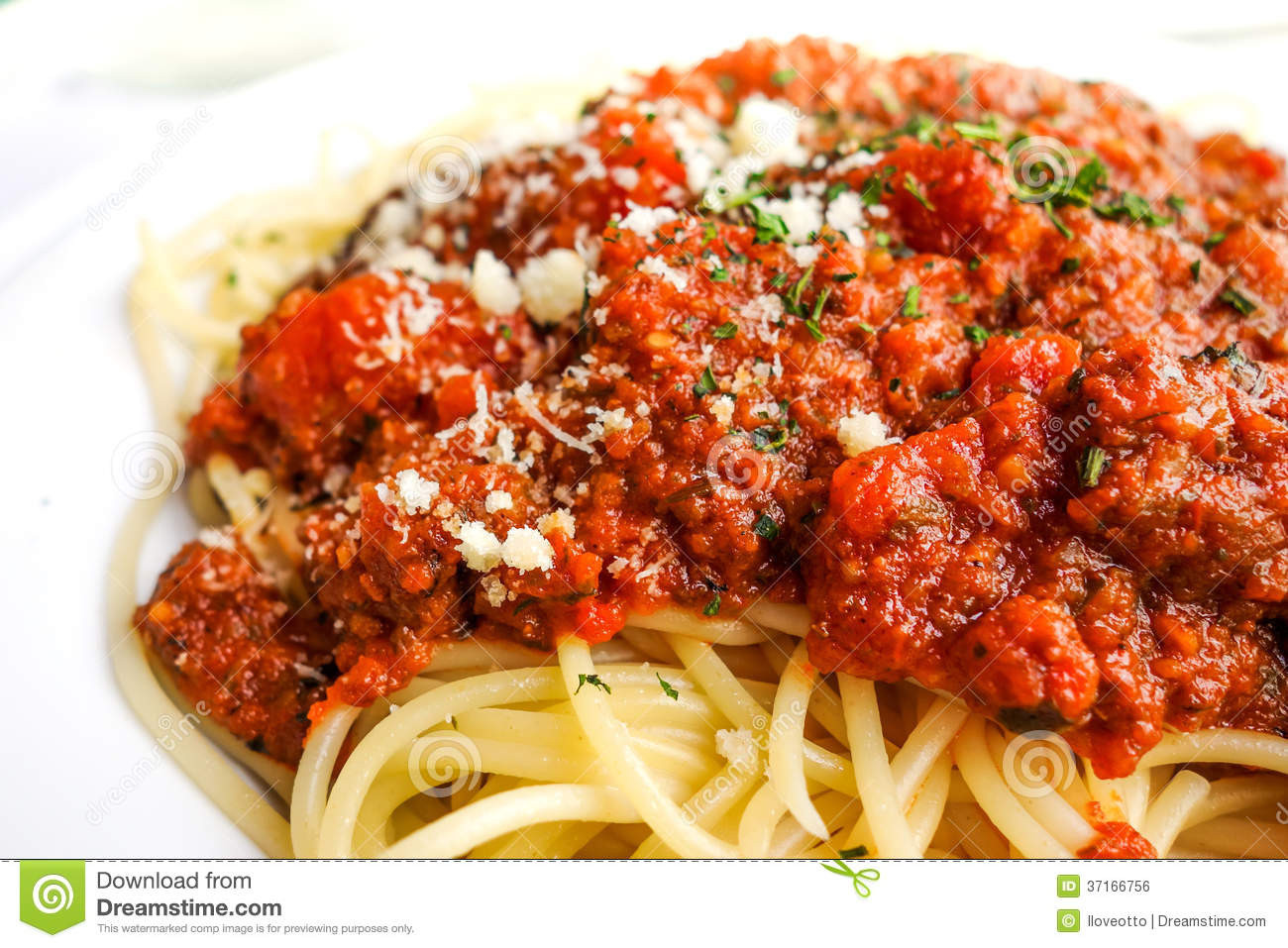 Meat Sauce For Spaghetti
 Italian Meat Sauce And Pasta Recipe — Dishmaps