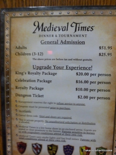 Medieval Times Dinner Menu
 Me val Times Dinner & Tournament Myrtle Beach SC