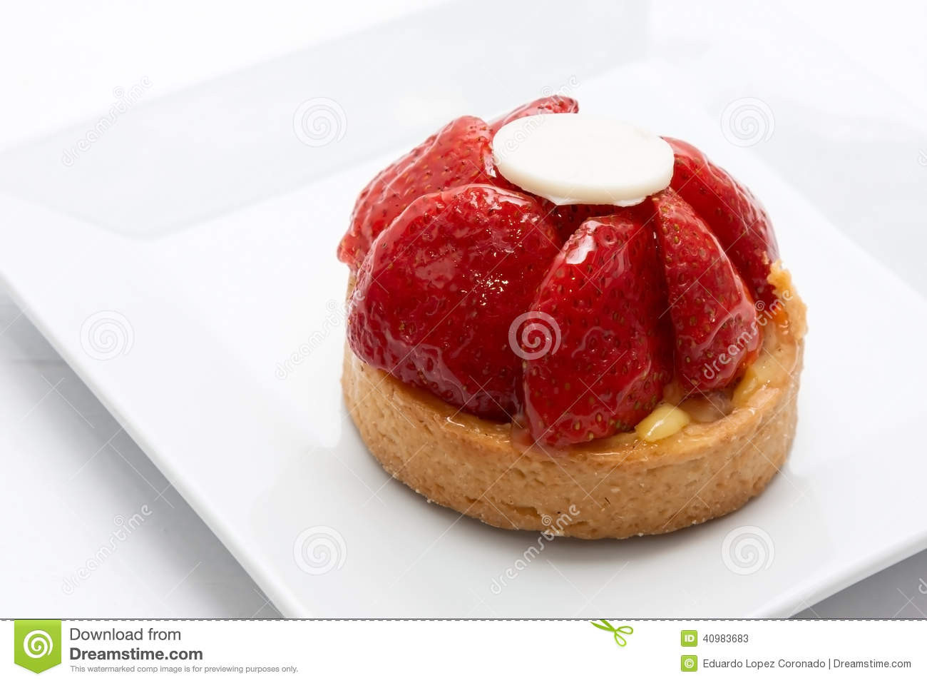 Mediterranean Diet Dessert
 Cake Stock Image