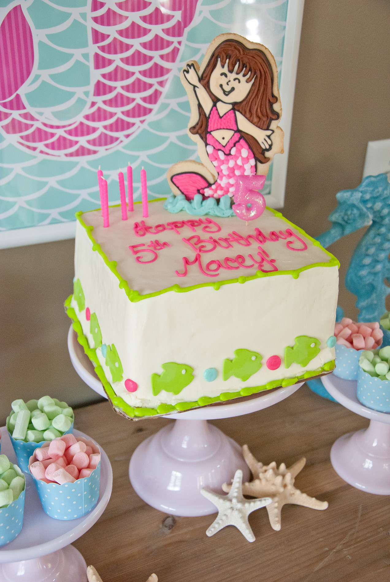 Mermaid Birthday Cake
 A Dreamy Mermaid Birthday Party Anders Ruff Custom