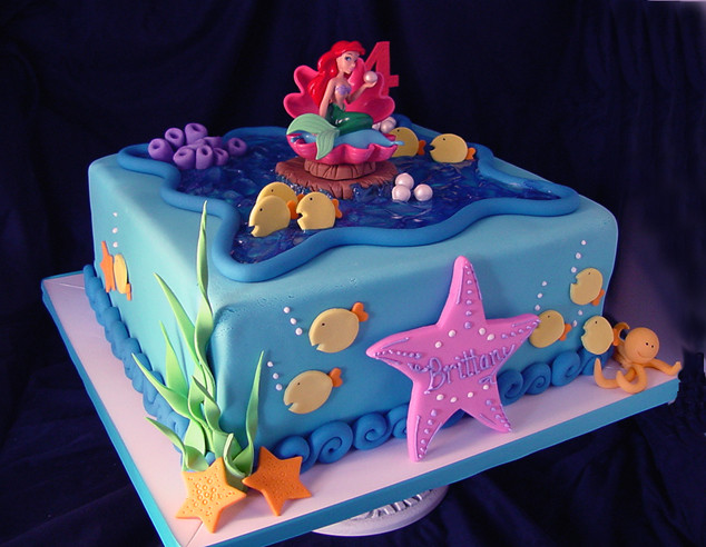 Mermaid Birthday Cake
 Themed Cakes Birthday Cakes Wedding Cakes Mermaid