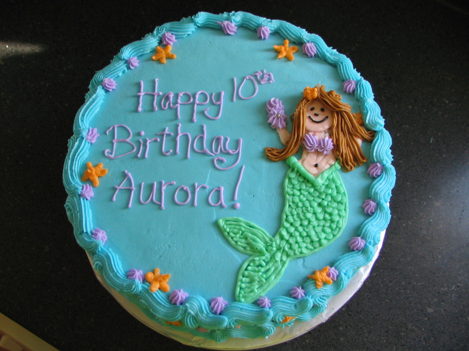 Mermaid Birthday Cake
 Pink and Teal Mermaid Birthday Cake