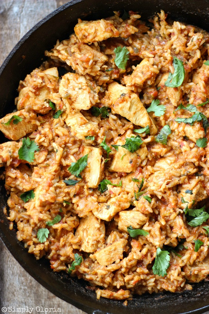 Mexican Chicken And Rice
 Skillet Chicken Mexican Rice Simply Gloria