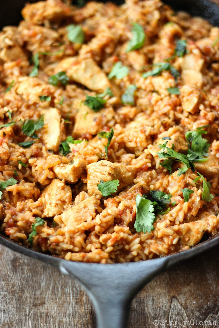 Mexican Chicken And Rice
 Skillet Chicken Mexican Rice Simply Gloria