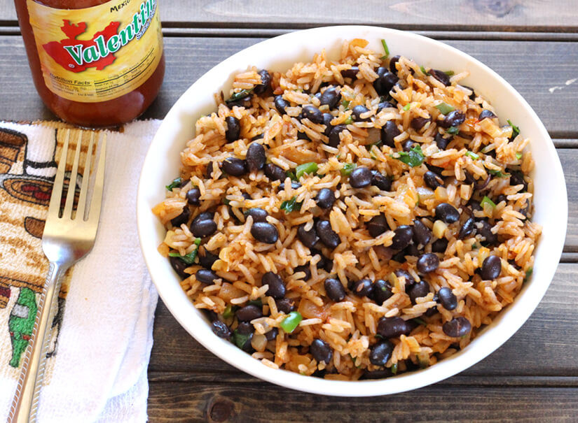 Mexican Rice And Beans
 BLACK BEANS RICE Cook with Kushi