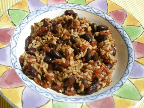 Mexican Rice And Beans
 vegan mexican rice and beans