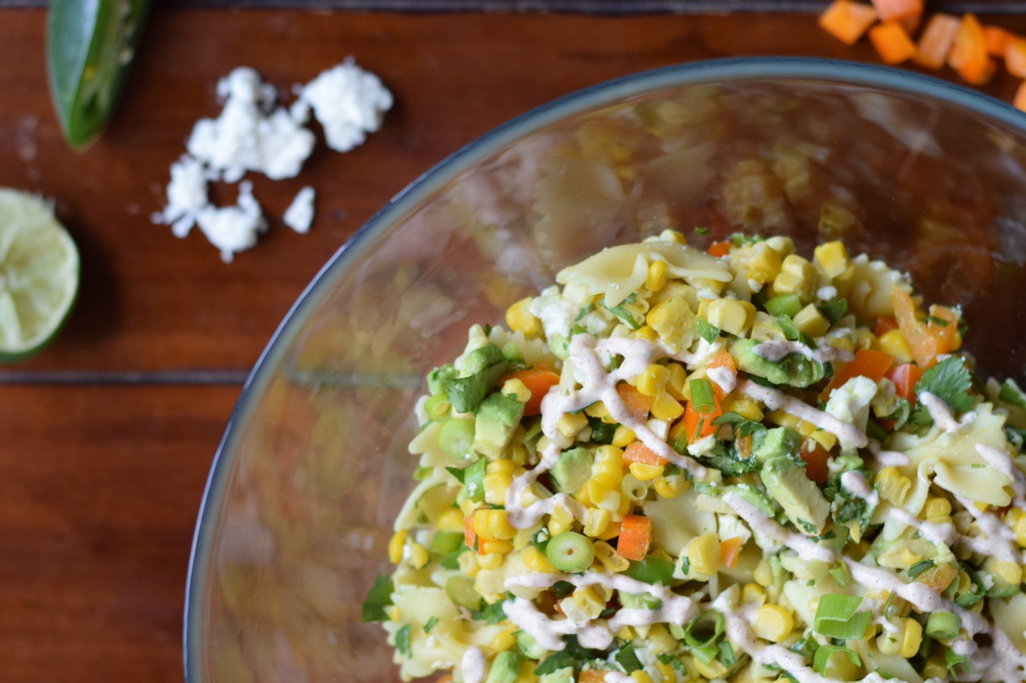 Mexican Street Corn Pasta Salad
 Mexican street corn pasta salad Sweet Poppy Seed