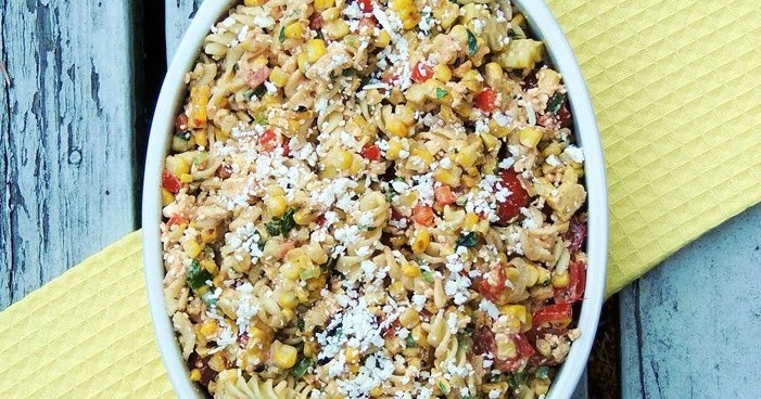 Mexican Street Corn Pasta Salad
 Elote Mexican Street Corn Pasta Salad