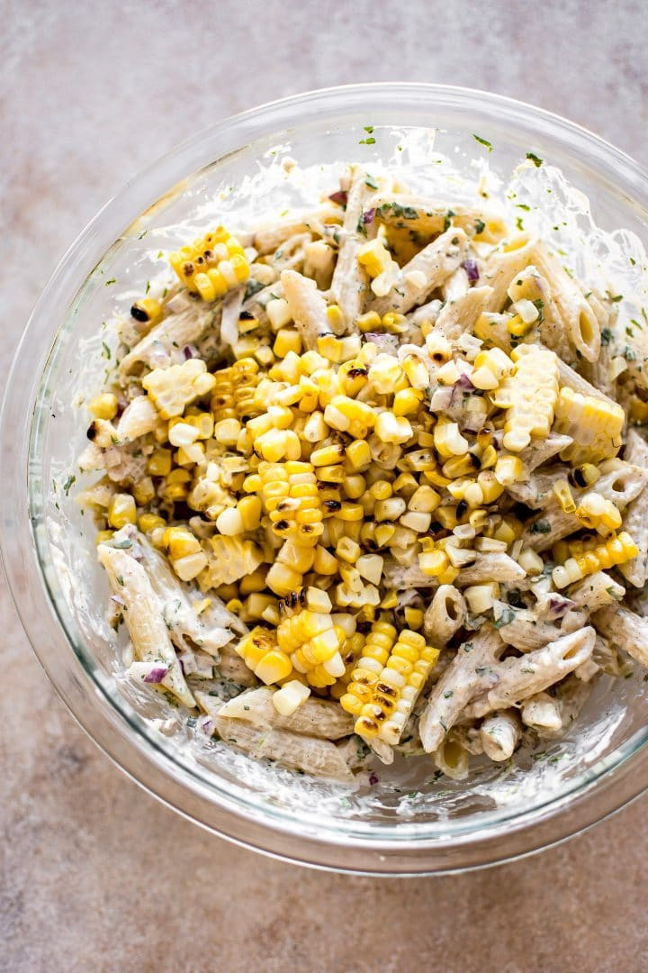 Mexican Street Corn Pasta Salad
 Mexican Street Corn Pasta Salad • Salt & Lavender