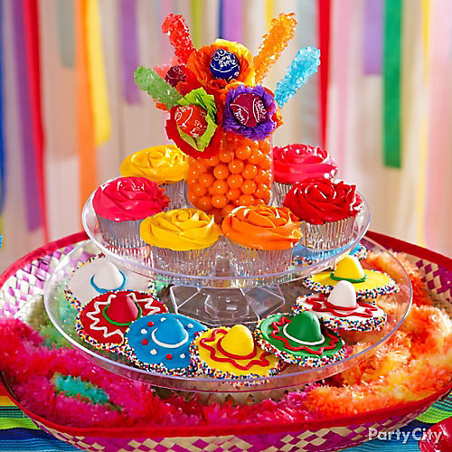 Mexican Themed Desserts
 Mexican Party Dessert Sombrero Display Idea Mexican