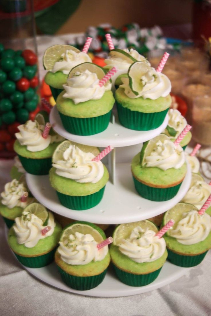 Mexican Themed Desserts
 Margarita Cupcakes Mexican Themed Party