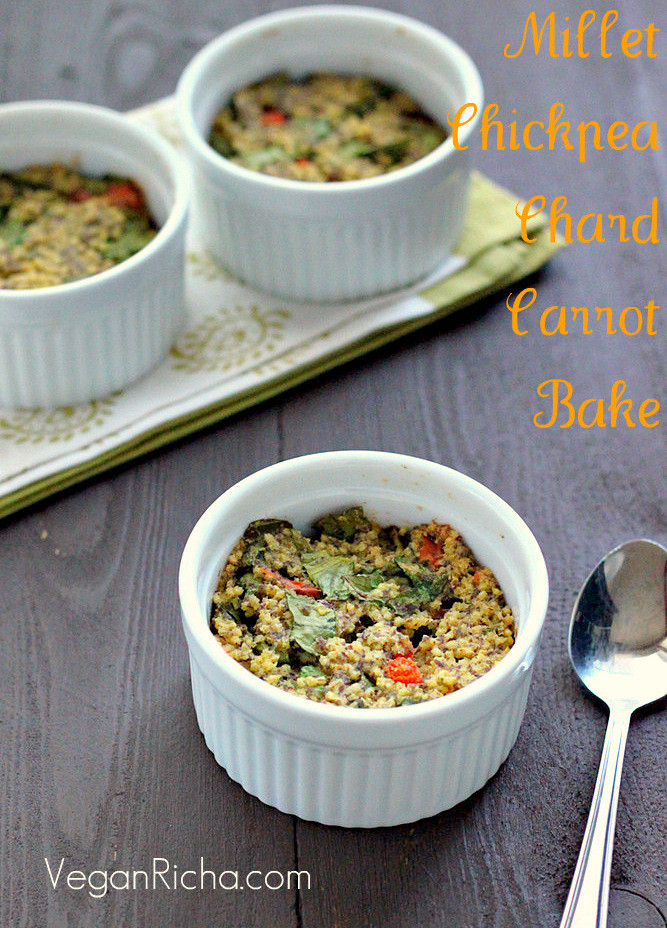 Millet Breakfast Recipe
 Millet Chickpea Chard Carrot Breakfast Bake Vegan