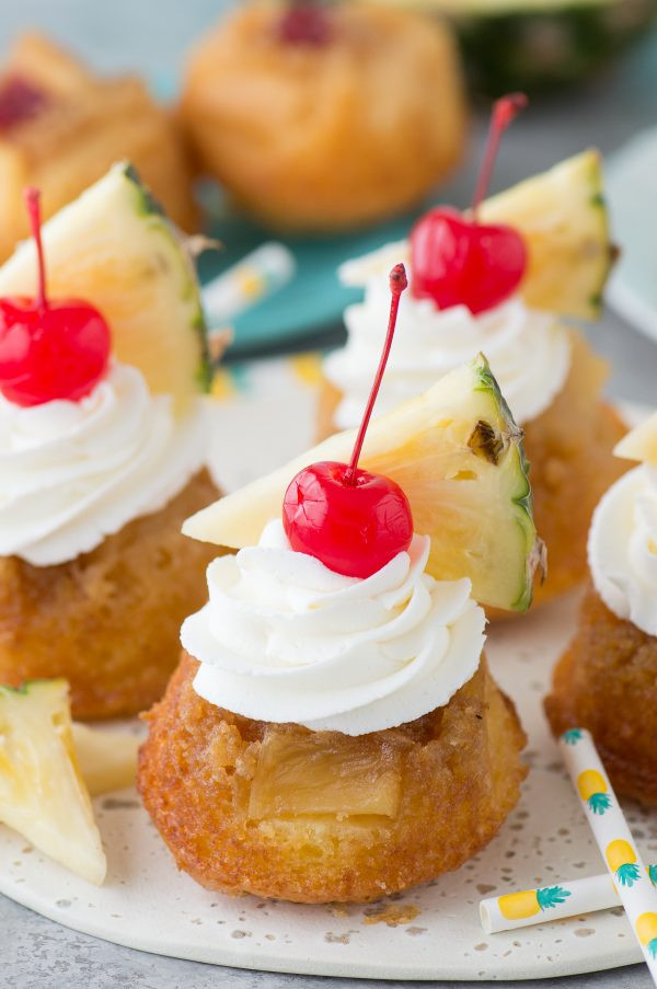 Mini Pineapple Upside Down Cake
 Mini Pineapple Upside Down Cakes