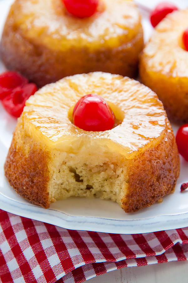 Mini Pineapple Upside Down Cake
 Mini Pineapple Upside Down Cakes Baker by Nature