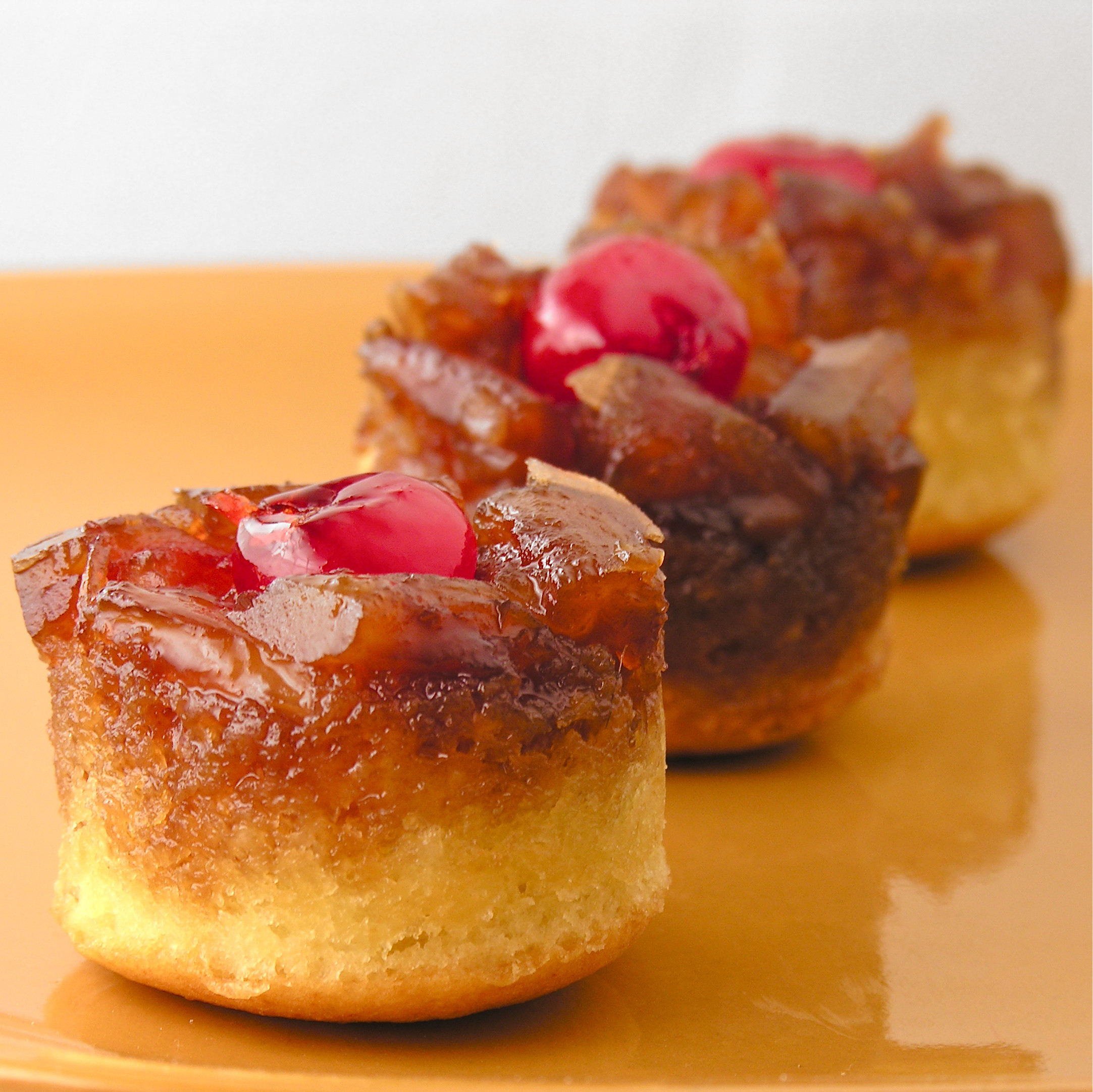 Mini Pineapple Upside Down Cake
 Mini Pineapple Upside Down Cakes