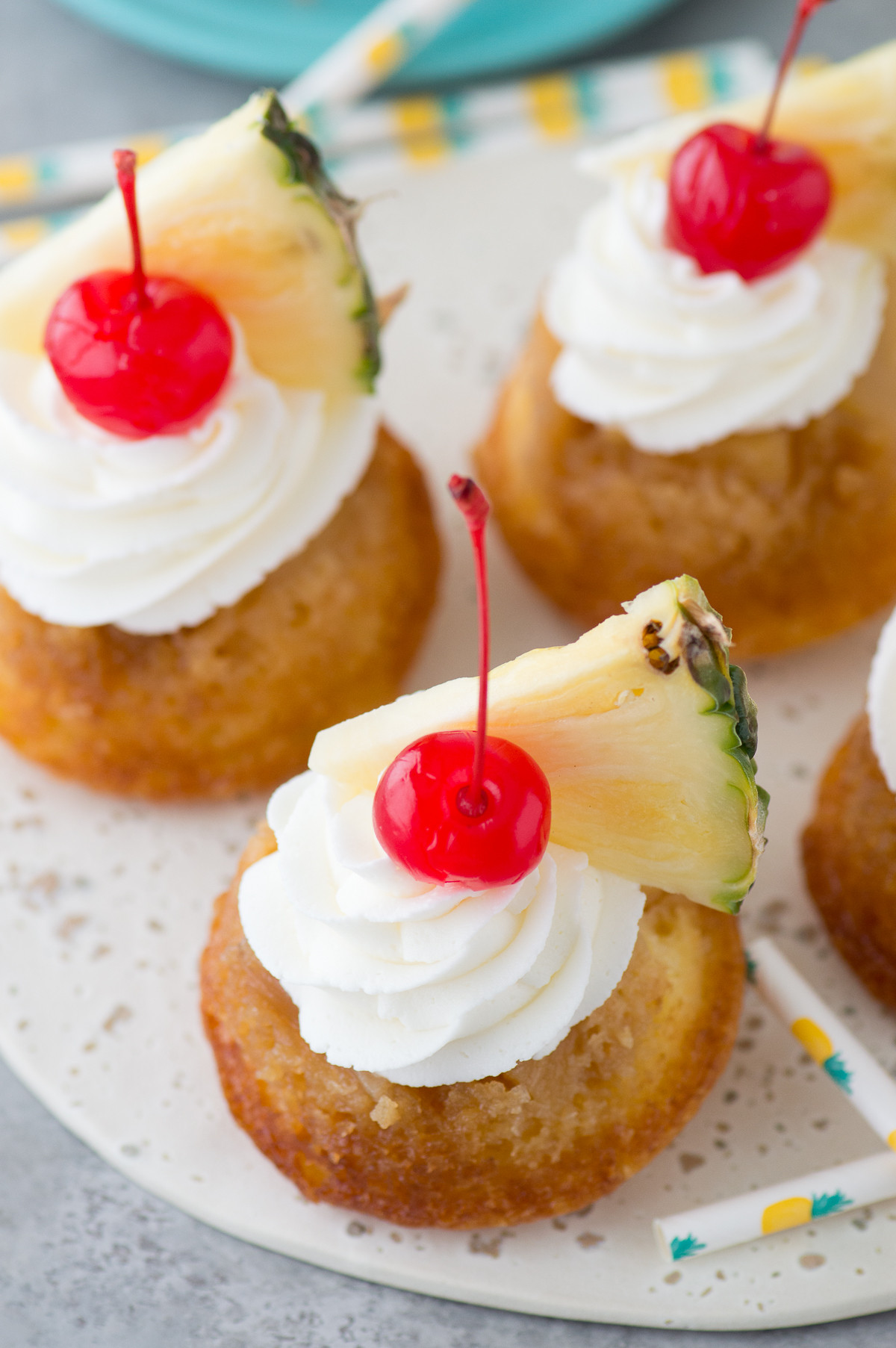 Mini Pineapple Upside Down Cake
 Mini Pineapple Upside Down Cakes