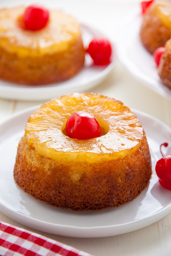 Mini Pineapple Upside Down Cake
 Mini Pineapple Upside Down Cakes Baker by Nature