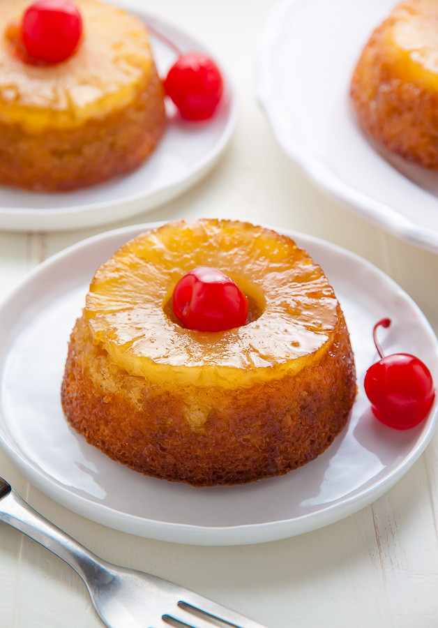 Mini Pineapple Upside Down Cake
 Mini Pineapple Upside Down Cakes Baker by Nature