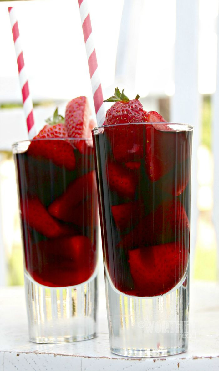 Mixed Drinks With Vodka
 Strawberry Red Vodka Drink