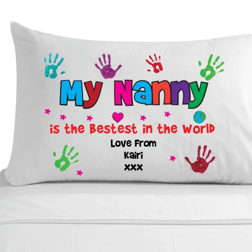 Mother'S Day Breakfast Recipes
 Personalised Gran Handprint Pillowcase Grandma Nana