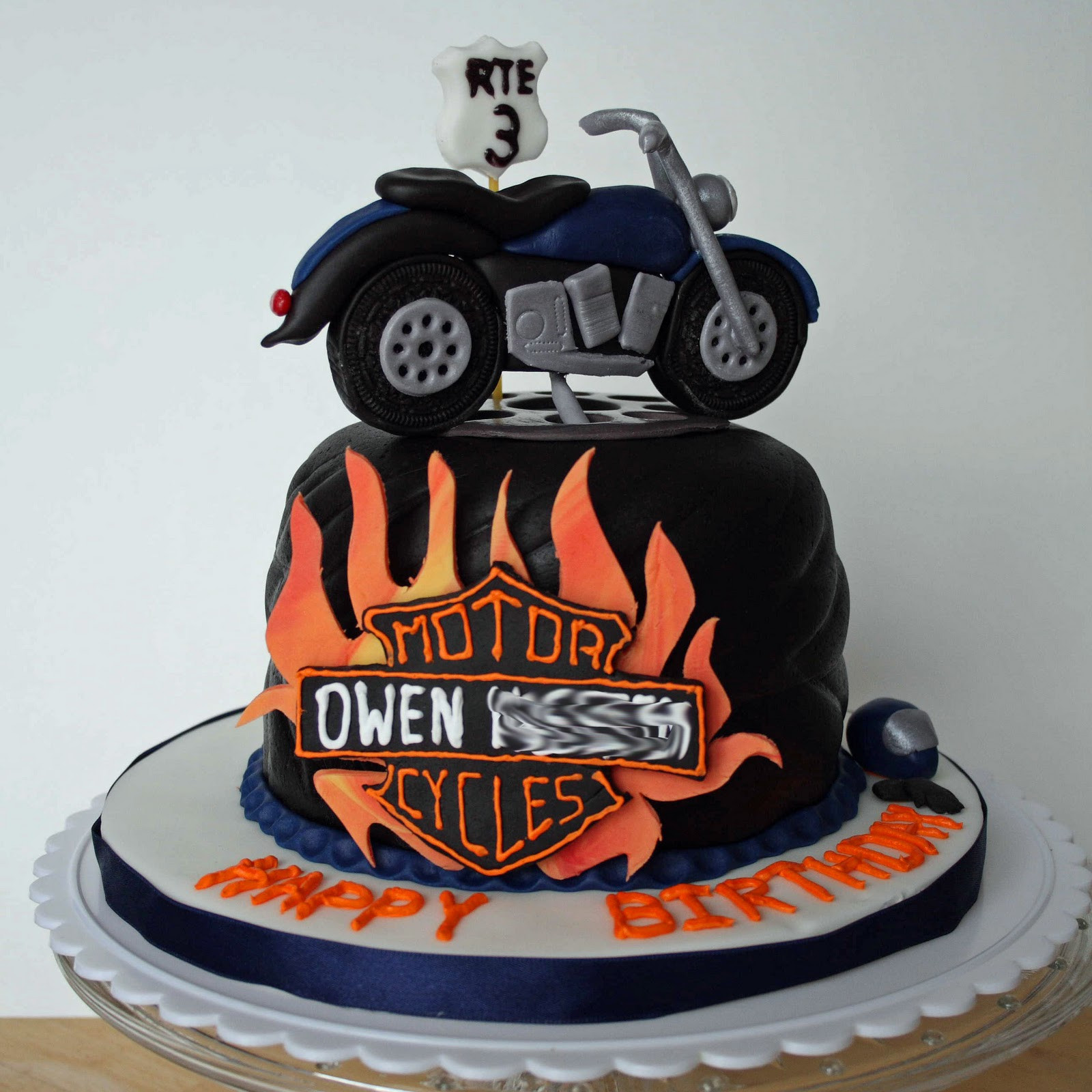 Motorcycle Birthday Cake
 All Kinds of Sugar Motorcycle Birthday Cake