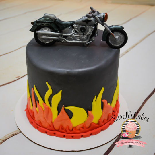 Motorcycle Birthday Cake
 Motorcycle Birthday Cake cake by Sarah s Cakes CakesDecor