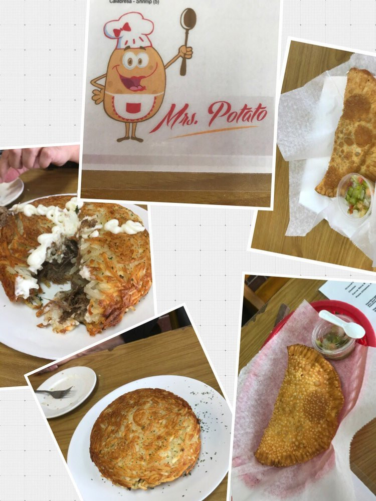 Mrs Potato Restaurant
 This was our empanadas and beef Seneca Rosti at Mrs