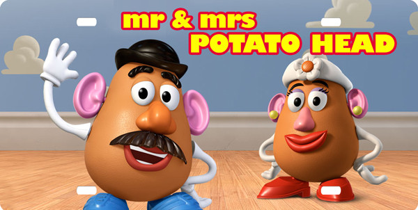 Ms Potato Head
 ic & Animated Characters Custom made plates National