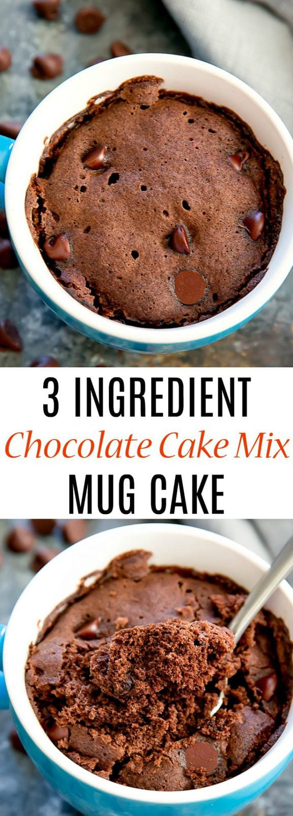 Mug Cake Mix
 3 Ingre nt Chocolate Cake Mix Mug Cake Kirbie s Cravings