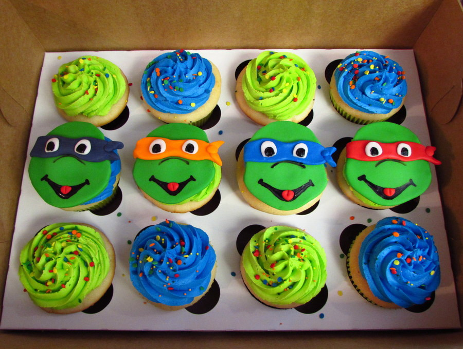 Ninja Turtle Cupcakes
 Teenage Mutant Ninja Turtles Cupcakes CakeCentral