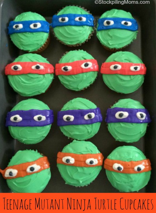 Ninja Turtle Cupcakes
 Easy Ninja Turtle Cupcakes