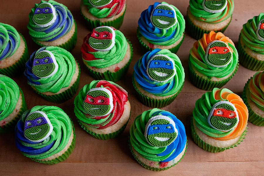 Ninja Turtle Cupcakes
 Easy Ninja Turtle Cupcakes