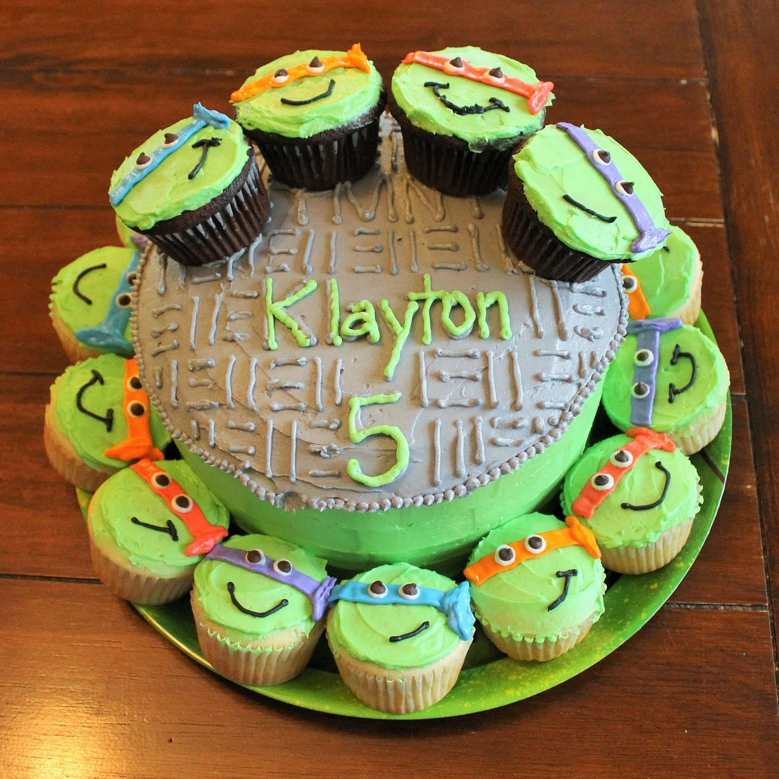 Ninja Turtle Cupcakes
 Corn Beans Pigs and Kids Shell a brating LP s 5th