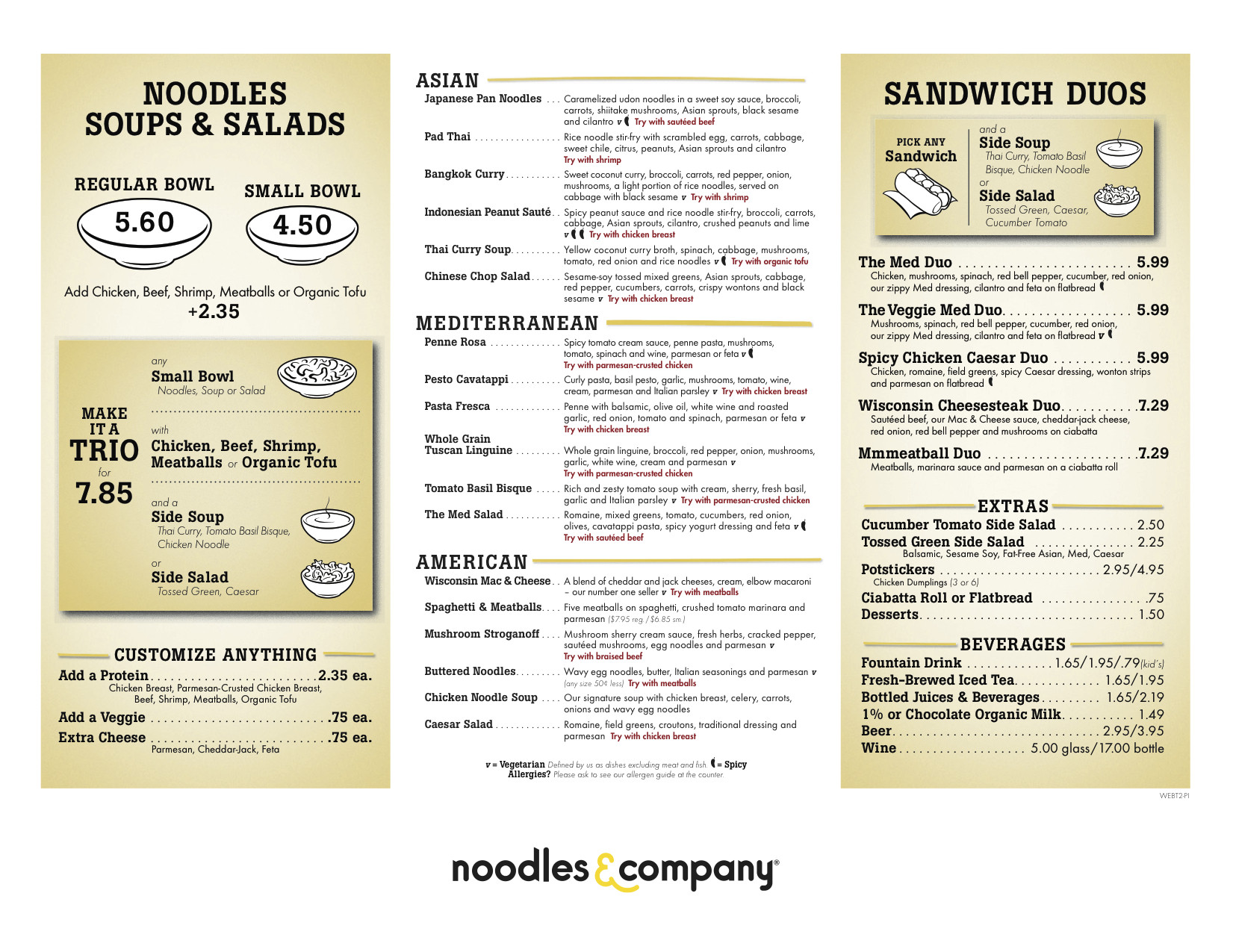 Noodles And Company Menu Prices
 Oh my pasta Noodles and pany vs Za’s