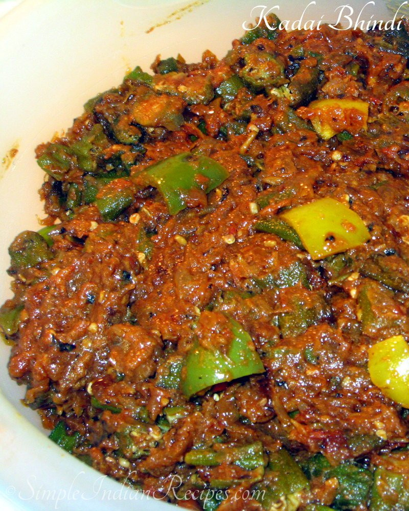 Okra Recipes Indian
 Kadai Bhindi Spicy Okra Masala