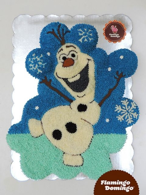 Olaf Cupcakes Cake
 Frozen Olaf Cupcake Cake by Flamingo Domingo Olaf