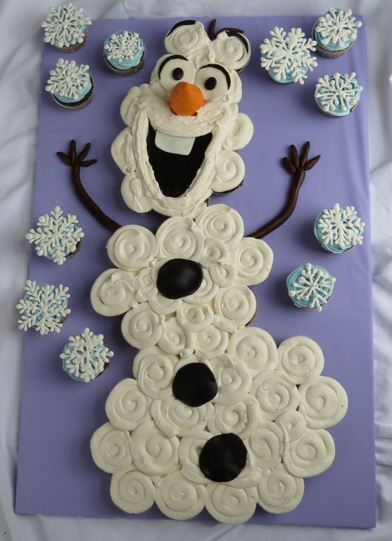 Olaf Cupcakes Cake
 Olaf cupcakes