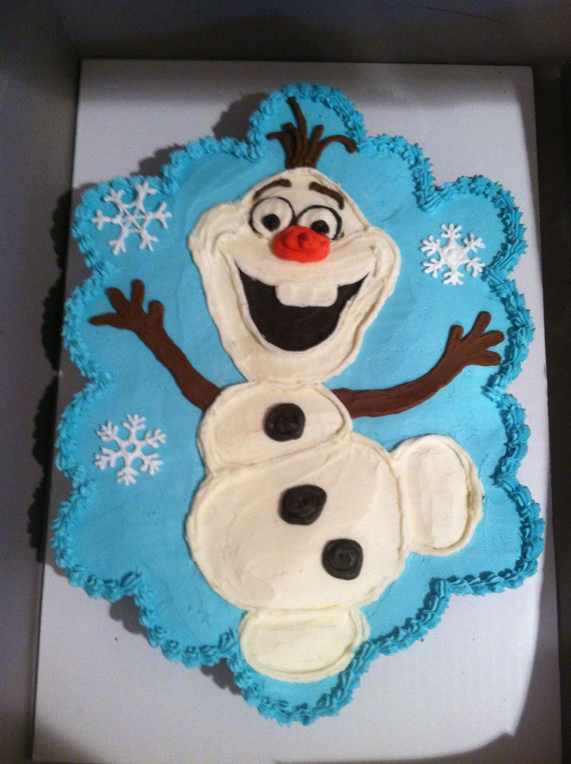 Olaf Cupcakes Cake
 Olaf from Disney s Frozen 24 cupcakes made into a "pull